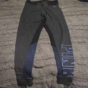 PINK Victoria's Secret Gray and Blue jogger/legging pant